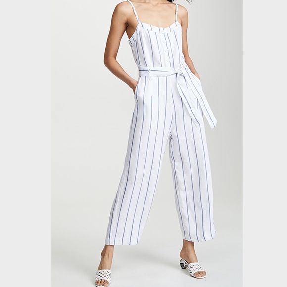 Rails Pants - NEW Rails Harper Striped Wide-Leg Jumpsuit